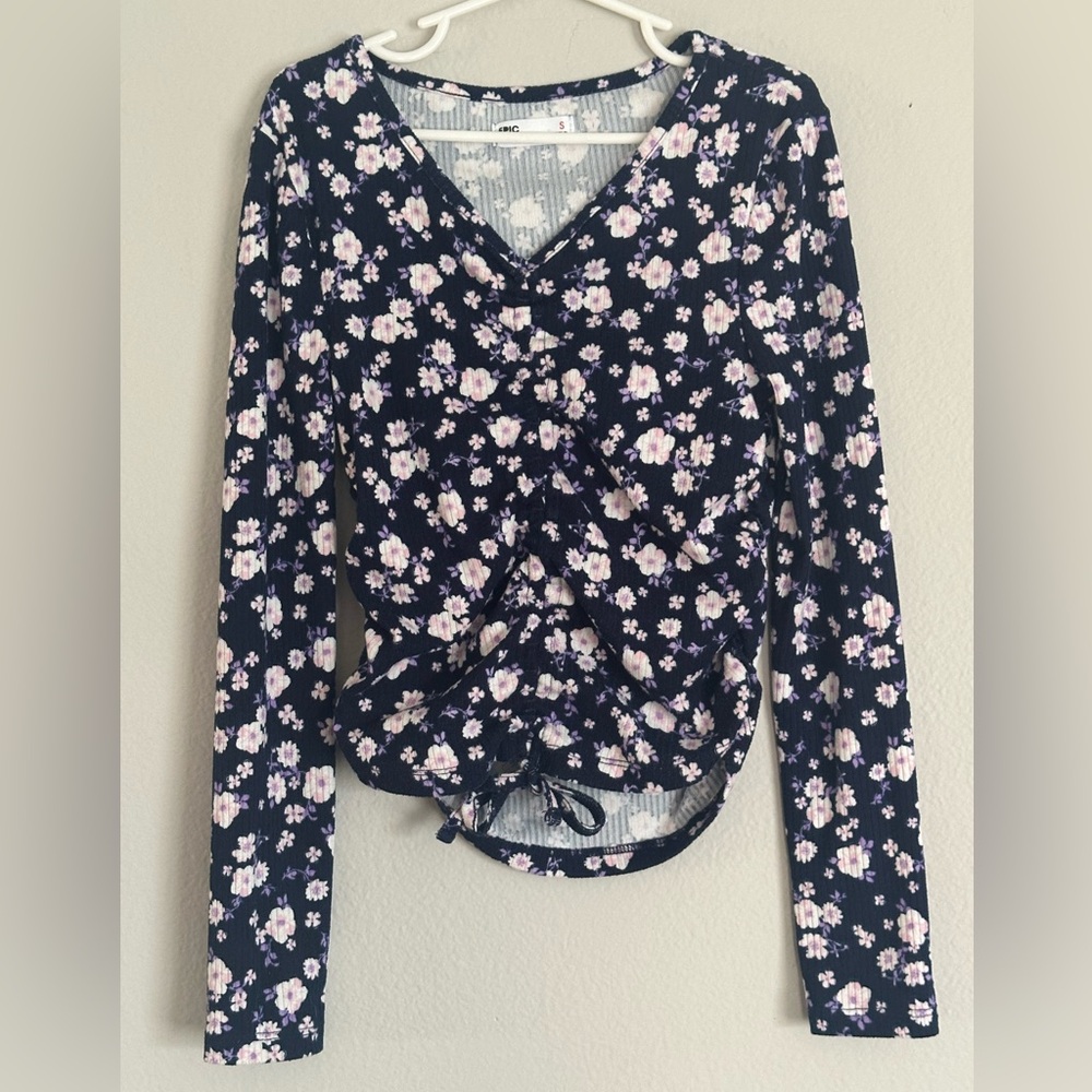 Epic Threads Little Girls Longsleeve Floral Top